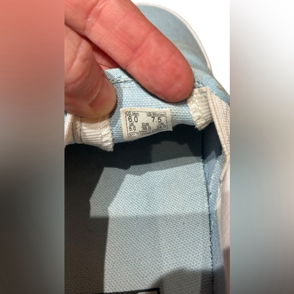 VANS Classic Slip On Check Foxing Cool Blue - Picture 5 of 5